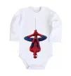 Дитячий бодік Spiderman upside down Білий фото