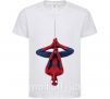 Детская футболка Spiderman upside down Белый фото