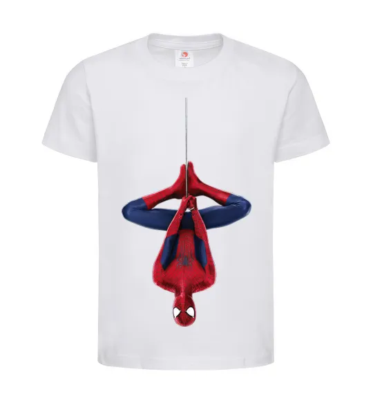 Дитяча футболка Spiderman upside down Білий фото
