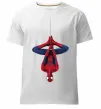 Мужская премиум футболка Spiderman upside down Белый фото