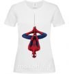Женская футболка Spiderman upside down Белый фото