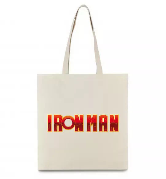 Эко-сумка Ironman logo Бежевый фото