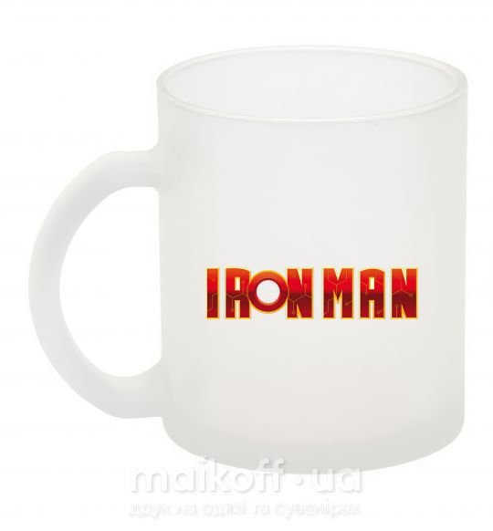 Чашка стеклянная Ironman logo Фроузен фото