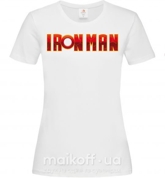 Женская футболка Ironman logo Белый фото