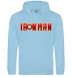 Чоловіча толстовка (худі) Ironman logo Блакитний фото