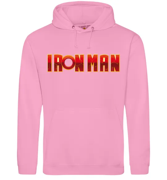 Жіноча толстовка (худі) Ironman logo Рожевий фото