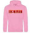 Жіноча толстовка (худі) Ironman logo Рожевий фото