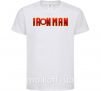 Детская футболка Ironman logo Белый фото