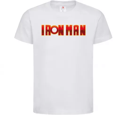 Детская футболка Ironman logo Белый фото