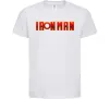Детская футболка Ironman logo Белый фото