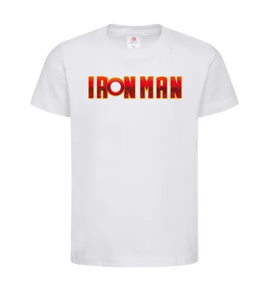 Дитяча футболка Ironman logo Білий фото