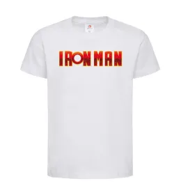Детская футболка Ironman logo Белый фото