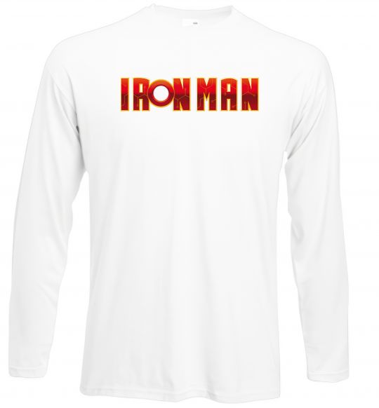 Лонгслів Ironman logo Білий фото