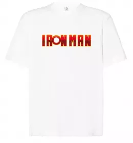 Футболка Оверсайз Iron man costume Черный фото