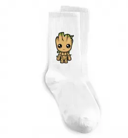 Шкарпетки Save the galaxy Грут Білий фото