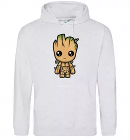 Чоловіча толстовка (худі) I'm Groot Сірий меланж фото
