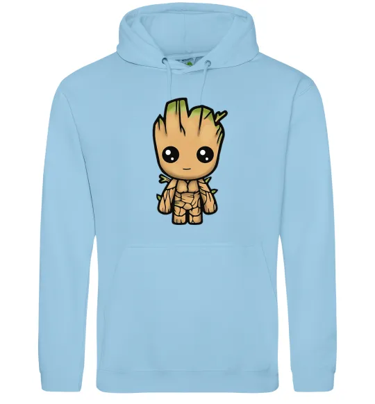 Мужская толстовка (худи) I'm Groot Голубой фото
