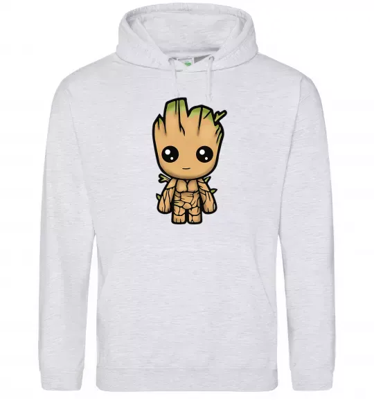 Женская толстовка (худи) I'm Groot Серый меланж фото
