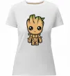 Жіноча преміум футболка I'm Groot Білий фото