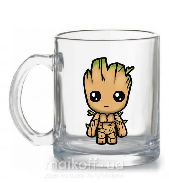 Чашка стеклянная I'm Groot Прозрачный фото