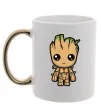 Чашка з кольоровою ручкою I'm Groot Золото фото