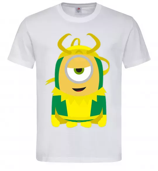 Мужская футболка Loki minion Белый фото