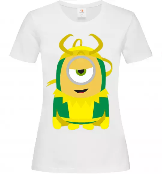 Жіноча футболка Loki minion Білий фото