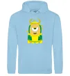 Чоловіча толстовка (худі) Loki minion Блакитний фото