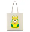 Еко-сумка Loki minion Бежевий фото