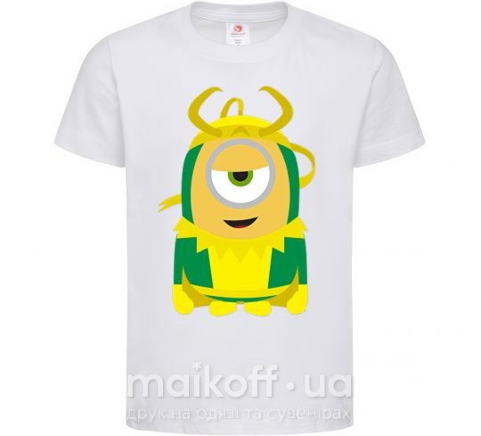 Детская футболка Loki minion Белый фото