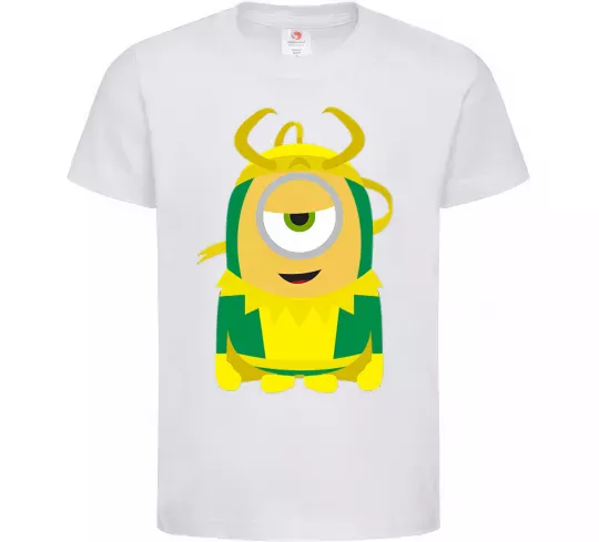 Детская футболка Loki minion Белый фото