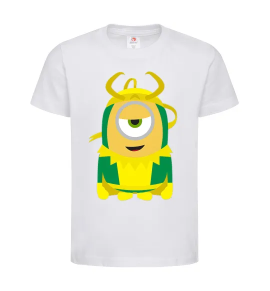 Дитяча футболка Loki minion Білий фото