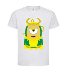 Детская футболка Loki minion Белый фото