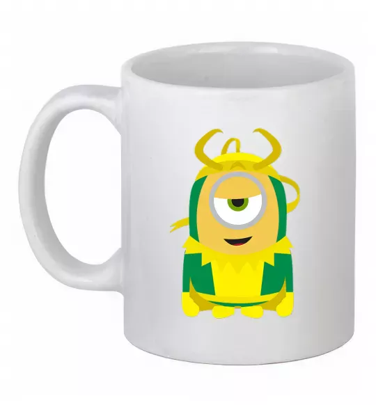 Чашка керамическая Loki minion Белый фото