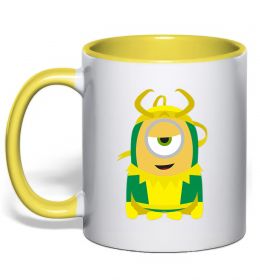 Чашка з кольоровою ручкою Loki minion Чашка з кольоровою ручкою Loki minion