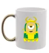 Чашка з кольоровою ручкою Loki minion Золото Чашка з кольоровою ручкою Loki minion Золото фото