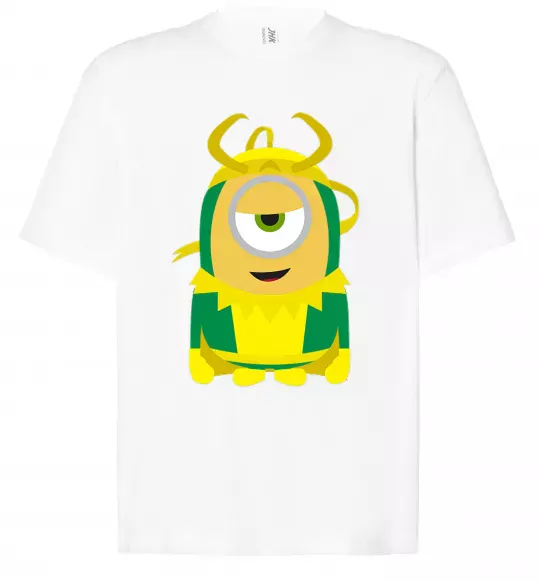 Футболка Оверсайз Loki minion Белый фото