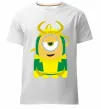Мужская премиум футболка Loki minion Белый фото