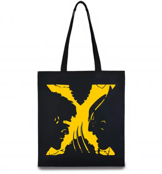 Еко-сумка Люди Х Циклоп Росомаха Чорний фото