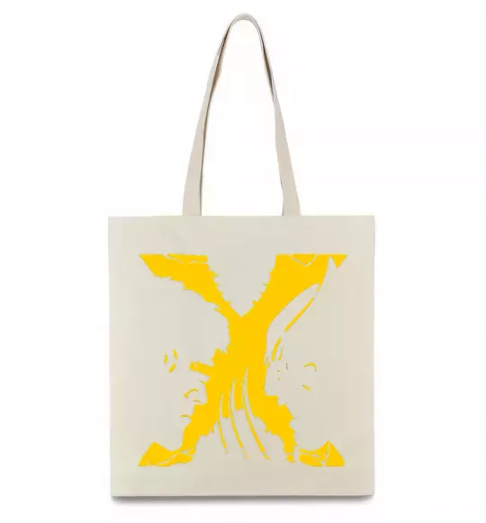 Еко-сумка Люди Х Циклоп Росомаха Бежевий фото