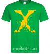 Мужская футболка Люди Х Циклоп Росомаха Зеленый фото