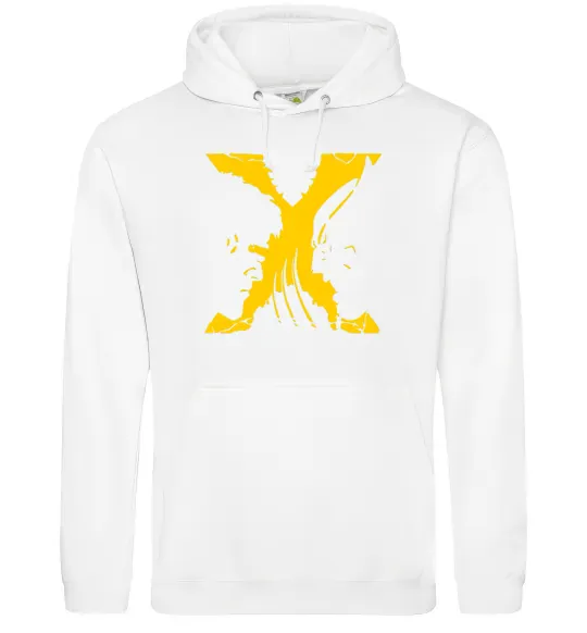 Мужская толстовка (худи) Люди Х Циклоп Росомаха Белый фото