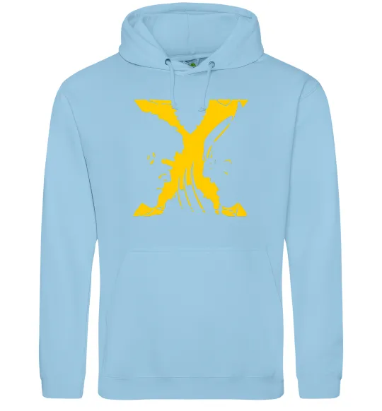 Чоловіча толстовка (худі) Люди Х Циклоп Росомаха Блакитний фото