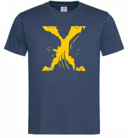 Мужская футболка Люди Х Циклоп Росомаха Темно-синий фото