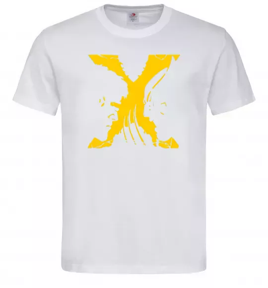 Мужская футболка Люди Х Циклоп Росомаха Белый фото