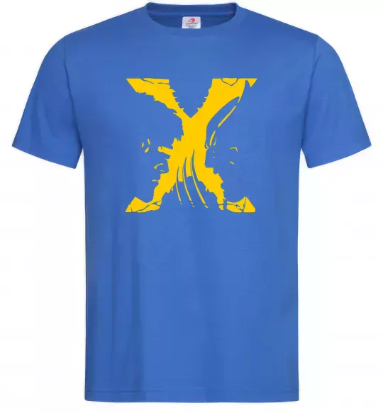 Мужская футболка Люди Х Циклоп Росомаха Ярко-синий фото