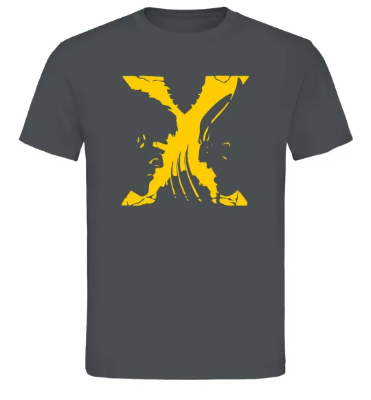 Мужская футболка Люди Х Циклоп Росомаха Графит фото