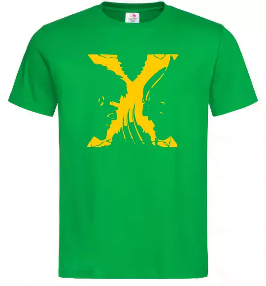 Мужская футболка Люди Х Циклоп Росомаха Зеленый фото