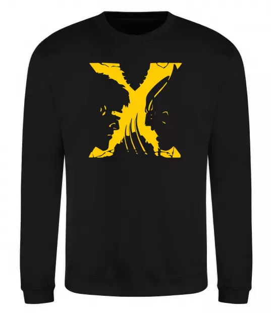 Світшот Люди Х Циклоп Росомаха Чорний фото