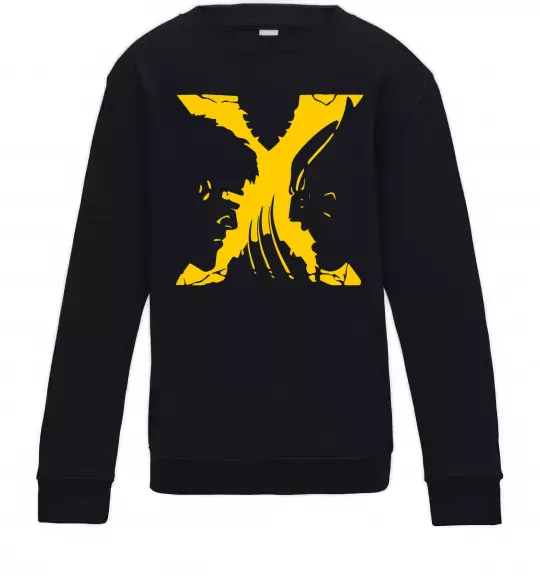 Дитячий світшот Люди Х Циклоп Росомаха Чорний фото